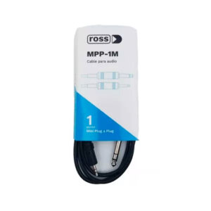 ROSS MPP1M Cable Mini Plug 3.5mm a Plug Stereo 6.5mm |Metalico|1metro