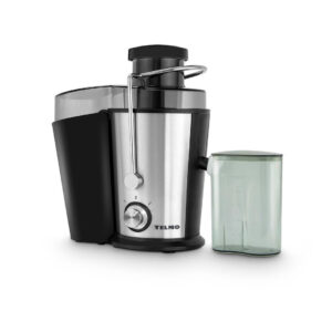 YELMO EXTRACTOR DE JUGOS JG1707 800w - Traba doble de seguridad - Tubo de alimentación 65 mm de ø Dos velocidades.  Jarra de gran capacidad (500 ml).