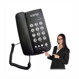 KANJI KJTELF002 TELEFONO FIJO SIN IDENTIFICADOR FUNCION MUTE/REDIAL/FLASH/PAUSA