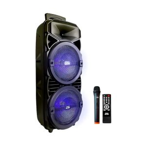 PROBASS WAVE 208 Caja acustica amplificada 2x8" / Bluetooth/FM/USB / Bateria / MIC inalambrico